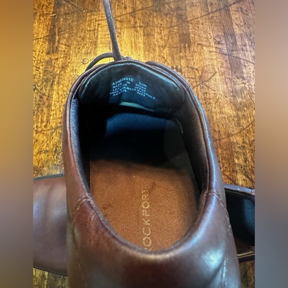 Rockport brown dress shoes size 9.5
